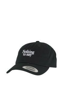 Бейсболка Mister Tee NOTHING TO SAY, Black