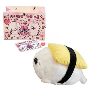 Плюшевая кукла милые суши тюлени высота 40см Fat Fat Dragon, белый