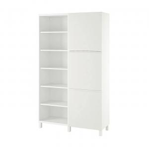 Комбинация для хранения с дверцами BESTÅ IKEA, 120x42x202 см, цвет white/västerviken white