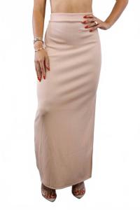 Юбка с разрезом макси телесного цвета Surelymine, Nude