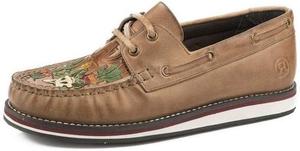 Женские коричневые мюли на танкетке Roper с кактусовым принтом, размер 5