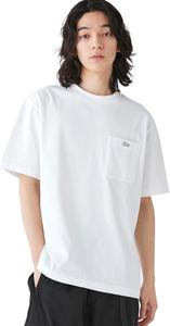 Футболка LACOSTE Мужская футболка с коротким рукавом и изображением часов в контуре, белый