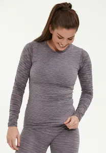 Рубашка ENDURANCE с длинными рукавами "Crina" из дышащего материала, серый