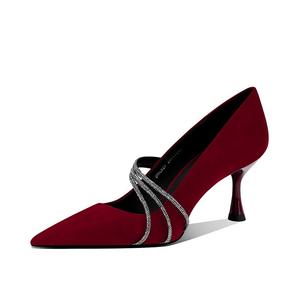 Туфли женские на высоком каблуке Jessica Sophia, бордовый