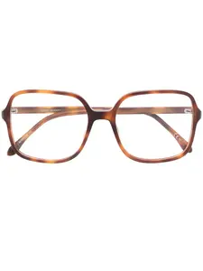 Очки в квадратной оправе черепаховой расцветки Isabel Marant Eyewear, коричневый