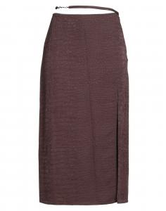 Юбка миди Jacquemus, темно-коричневый