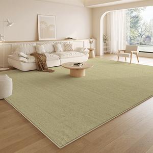 Budis Ковер 200х350 см для гостиной/спальни, моющийся и устойчивый к пятнам, водонепроницаемый и нескользящий, в свежем пасторальном стиле, Green Landscape [Pile]