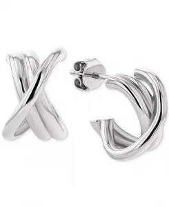 Серьги-Гвоздики с морским узлом Tommy Hilfiger, silver