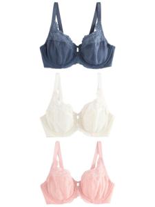 Бюстгальтер-футболка Next, цвет marine blue/Rose/White