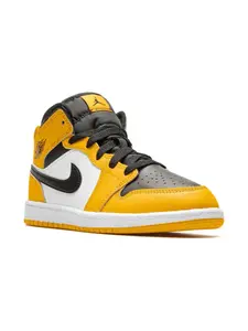 Кроссовки Jordan 1 Mid Taxi Jordan Kids, желтый