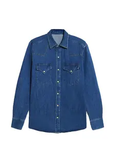 Рубашка Ntex Texan с клапанами и кокеткой спереди Fortela, синий