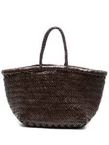 Плетеная сумка-тоут Bamboo Triple Jump Big DRAGON DIFFUSION, коричневый
