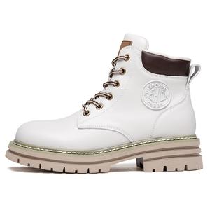 Ботинки Мартин унисекс JIETEGONGYANG, желтые со скрытой платформой