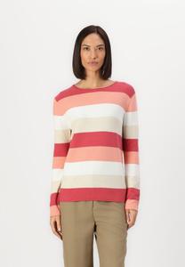 Джемпер TOM TAILOR STRUCTURED STRIPED, Red/Apricot/Apricot