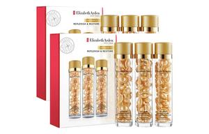 Yilishabaiyadun золотые капсулы с золотым эссенцией набор из 3 штук уход за кожей успокаивающее увлажнение питание примерно 90 штук Elizabeth Arden