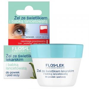 Флослек, гель с очанкой и подорожником для век и под глазами, 10 г Flos-Lek