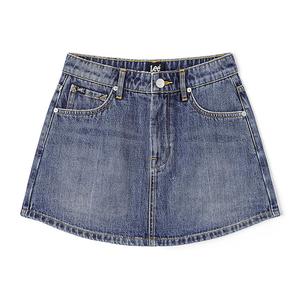 Lee Джинсовая короткая юбка SS25 для женщин, medium blue