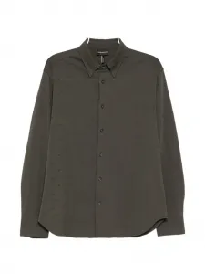 Рубашка с монограммой Emporio Armani, зеленый