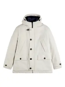 Парка с капюшоном на пуговицах Fay, нейтральный