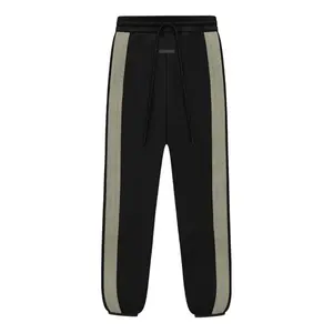 Штаны x fear of god athletics замшевые флисовые спортивные штаны Adidas, черный