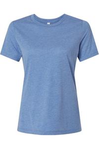 Женская футболка свободного кроя BELLA + CANVAS Triblend, цвет blue triblend