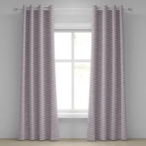 Штора на люверсах ABAKUHAUS цвета баклажана, с круговым узором морские волны в фиолетовых тонах, декоративная, двухпанельная, 280 см x 245 см, бледно-розово-фиолетовый цвет Abakuhaus