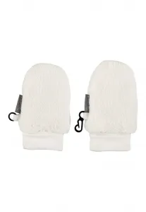 Варежки однотонные флисовые варежки тедди Sterntaler, Ecru