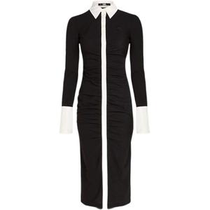 KARL LAGERFELD Длинное платье с рукавами Женское Черное KARL LAGERFELD / Karl Lagerfeld Jeans