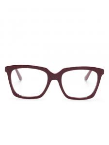 Очки в квадратной оправе Alexander McQueen, красный