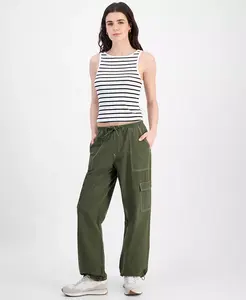 Джинсы-парашюты для юниоров с завязками на кулиске Tinseltown, зеленый