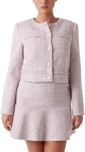 GUESS женская куртка Eco Clotilde Tweed, Delicate Pink Multi