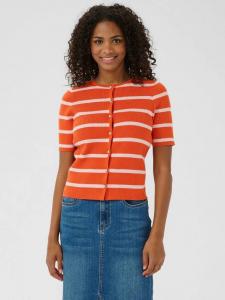 Кардиган Morita в полоску KAFFE, Red/Multi