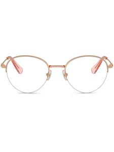 Swarovski очки в круглой оправе, розовый