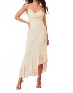 Челси шифоновое платье-комбинация в цвете вымытый шалфей LoveShackFancy, Washed Sage