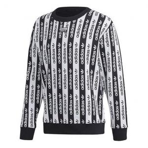 Толстовка adidas originals D Crew Colorblock Stripe Sports Black White, белый