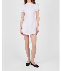 Мини-платье с пышными рукавами и баской WeWoreWhat, WHITE