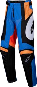 Детские мотокроссовые штаны Alpinestars racer melt, Orange/Blue