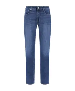 Темно-Синие узкие джинсы, произведенные в Италии. Roberto Cavalli, синий