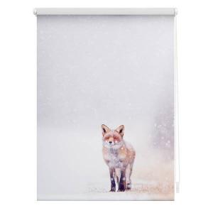 Рулонные шторы Lichtblick Fuchs im Schnee, 120x150x6 см цвет weiß/rot