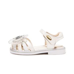 Коллекция мерцающей обуви. Нескользящие и дышащие детские сандалии. Snoffy, белый