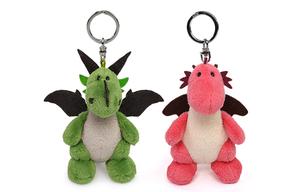 NICI Зеленый динозавр+оранжевый динозавр, подвеска плюшевая кукла, парный набор, зеленые/оранжевые плюшевые куклы подвеска высота 10см