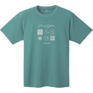 Футболка SS25 Quick Dry Unisex MONTBELL, зеленый