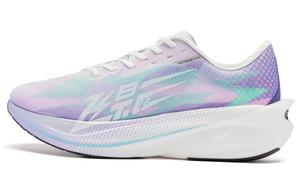 QIAODAN Кроссовки мужские Flying Shadow PB4.0 с низким верхом, цвет: снежно-фиолетовый, сине-зеленый