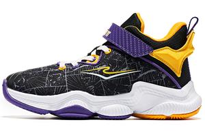 ERKE KIDS Противоскользящие износостойкие баскетбольные кроссовки Mid Top для детей Yellow Black Kids'