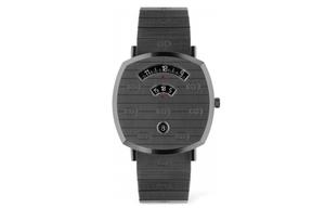 GUCCI Часы Grip Collection Wrist Watch Quartz Movement Stainless Steel Strap Black Dial Unisex