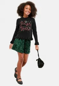 Рождественский джемпер с круглым вырезом стандартного кроя Lipsy, Black Jingle Bells