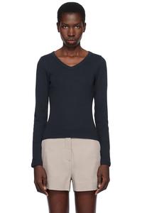 Длинный рукав футболка Jill Flore Flore, синий