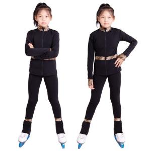 HEAD Тренировочный костюм для фигурного катания для мальчиков и девочек, черный, размер XXL