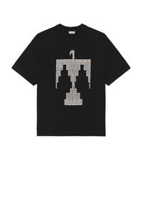 Серая футболка с короткими рукавами и принтом Thunderbird Fear Of God, черный