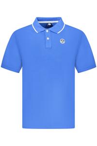 Мужское поло North Sails с коротким рукавом и воротником на пуговицах, синий